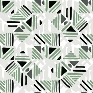 Seamless hand draw Folk pattern. weave lines ornament. Illustrazione stock