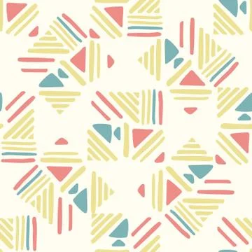 Seamless hand draw Folk pattern. weave lines ornament. Illustrazione stock