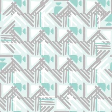 Seamless hand draw Folk pattern. weave lines ornament. Illustrazione stock