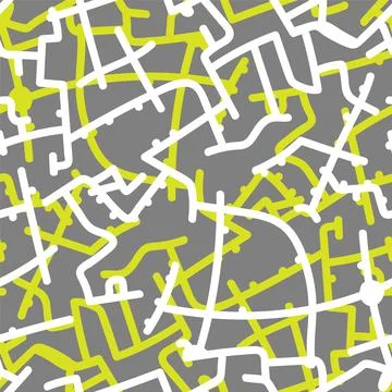 Seamless hand drawn abstract backdrop with decorative line pattern Stock Illustration