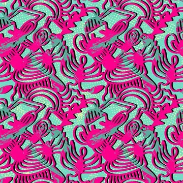 Seamless hand drawn abstract backdrop with decorative pattern Stock Illustration