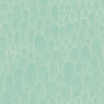 Seamless hand-drawn abstract pattern. endless texture in warm colors. Stock Illustration