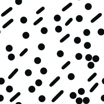 Seamless hand drawn black and white abstract pattern. Monochrome geometric lines Stock Illustration
