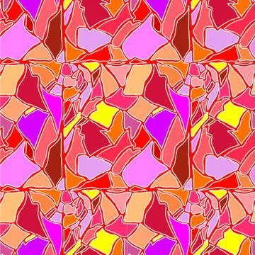 Seamless hand drawn color pattern with eggshell texture Stock Illustration