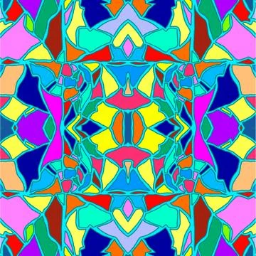 Seamless hand drawn color pattern with eggshell texture Stock Illustration