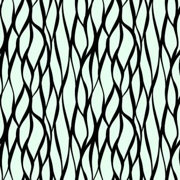 Seamless hand drawn ink pattern. Creative endless background with blots. Abst Illustrazione stock