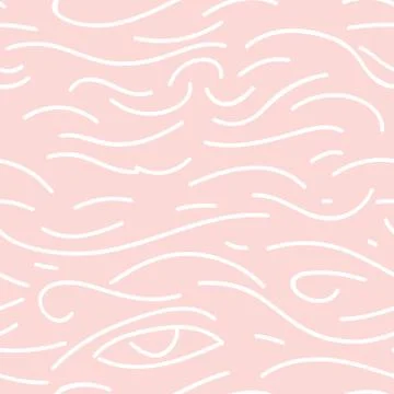 Seamless hand drawn irregular uneven pink and white texture Stock Illustration