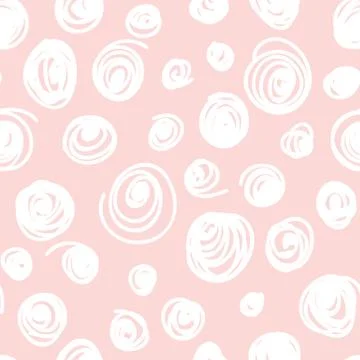 Seamless hand drawn irregular uneven pink and white texture Illustrazione stock