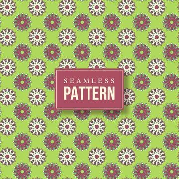 Seamless hand drawn mandala pattern. Stockillustratie