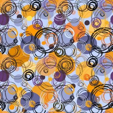 Seamless hand drawn pattern Stock Illustration