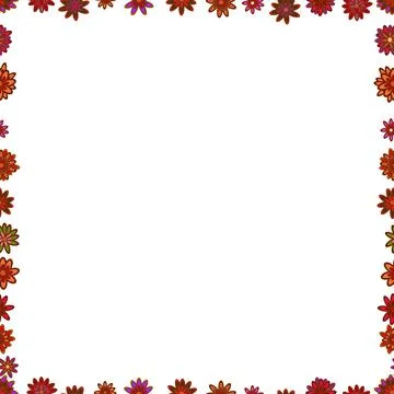 Seamless. Hand drawn vector border frame doodles. Vector illustration. 스톡 일러스트