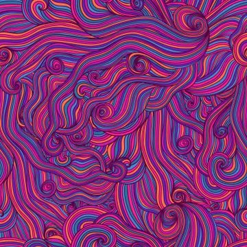 Seamless hand-drawn waves texture.copy that square to the side and you'll get Stock Illustration