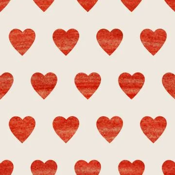 Seamless heart background Stock Illustration