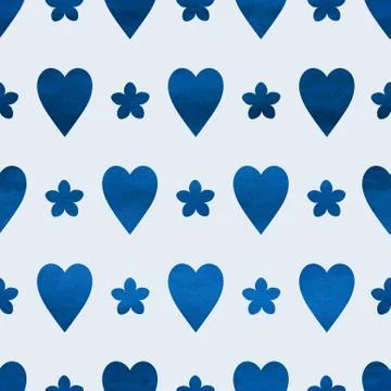 Seamless heart background Stock Illustration