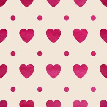 Seamless heart background Stock Illustration