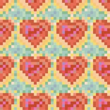 Seamless heart Stock Illustration