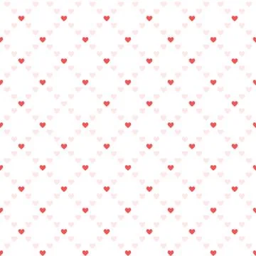Seamless heart pattern as background for valentine's day card and wedding day Stock Illustration