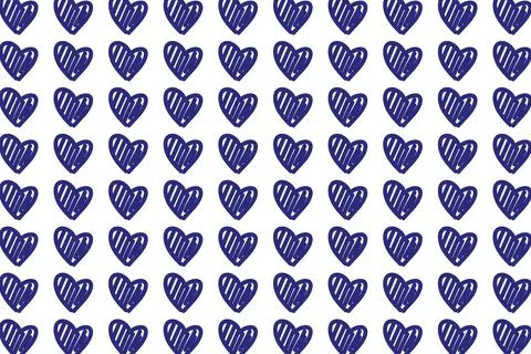Seamless heart pattern design perfect for valentines day background or wall.. Stock Illustration