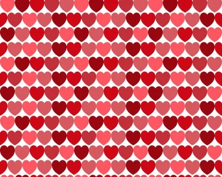 Seamless heart pattern Stock Illustration