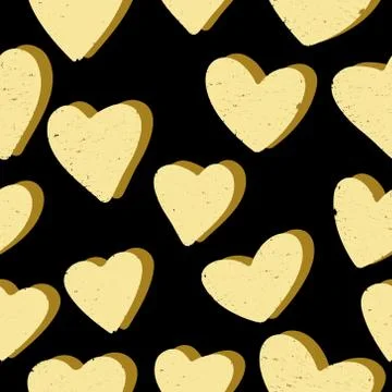 Seamless heart pattern Stock Illustration