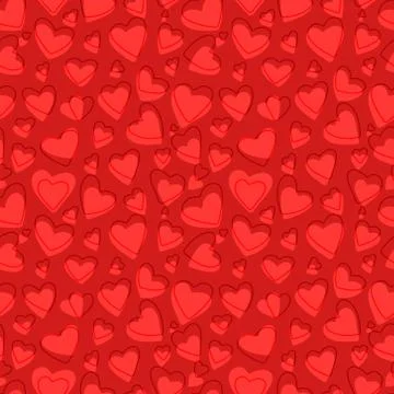 Seamless heart pattern Stock Illustration