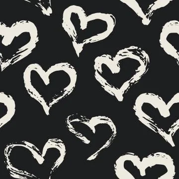 Seamless heart pattern Stock Illustration