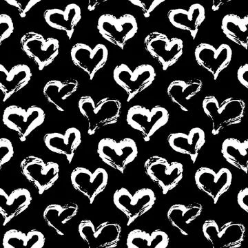 Seamless heart pattern Stock Illustration