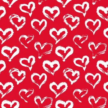 Seamless heart pattern Stock Illustration