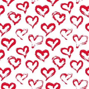 Seamless heart pattern Illustrazione stock