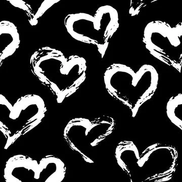 Seamless heart pattern Stock Illustration