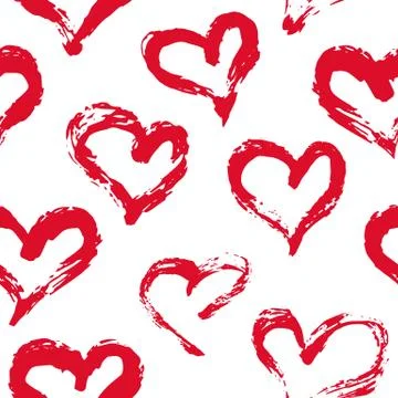 Seamless heart pattern Stock Illustration
