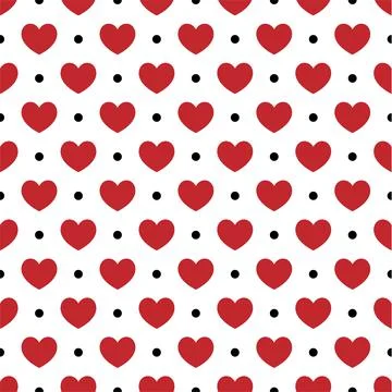 SEAMLESS HEART PATTERN FOR ST.VALENTINE'S DAY EPS 10 Stock Illustration