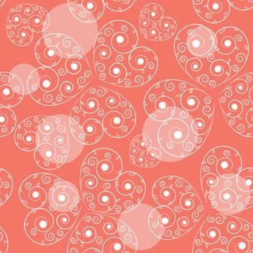 Seamless hearts background Stock-Illustration