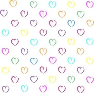 Seamless hearts background Stock Illustration
