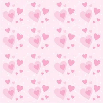 Seamless hearts pattern Stock Illustration