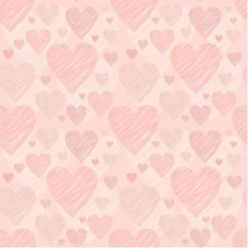 Seamless hearts pattern Stock Illustration