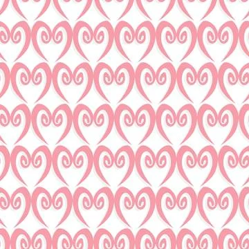 Seamless heart's pattern Stock Illustration