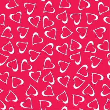 Seamless hearts pattern Illustrazione stock