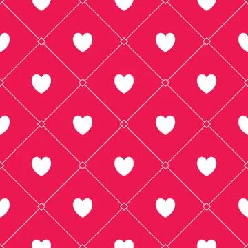 Seamless hearts pattern Stock Illustration