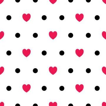 Seamless hearts pattern Stock Illustration