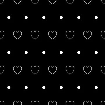 Seamless hearts pattern Stock Illustration