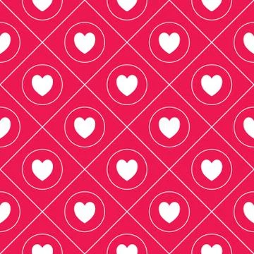 Seamless hearts pattern Stock Illustration