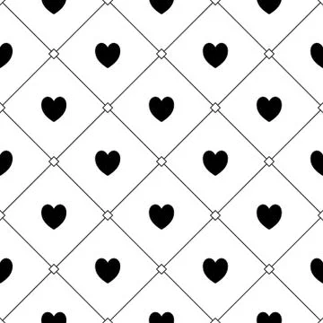 Seamless hearts pattern Illustrazione stock