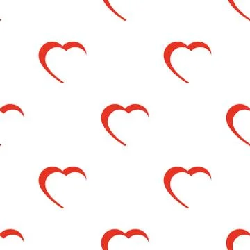 Seamless hearts pattern Stock Illustration