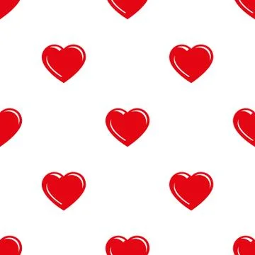 Seamless hearts pattern Stock Illustration