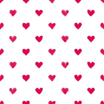 Seamless hearts pattern Stock Illustration