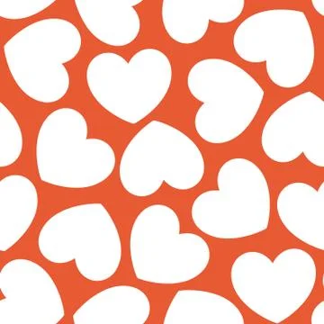 Seamless hearts pattern Stock Illustration