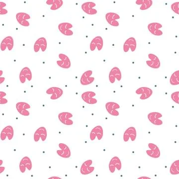 Seamless hearts pattern Stock Illustration