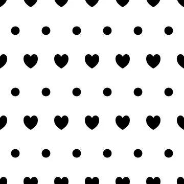 Seamless hearts pattern Stock Illustration