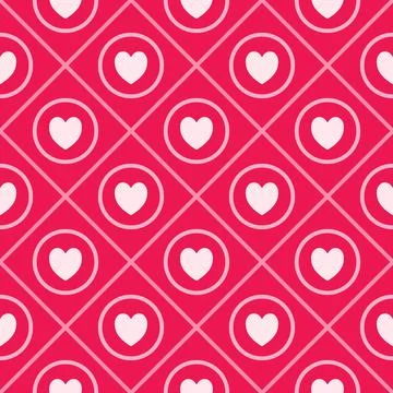 Seamless hearts pattern Stock Illustration